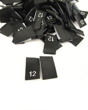 Load image into Gallery viewer, Black Size Pips Numbers
