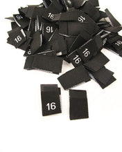 Load image into Gallery viewer, Black Size Pips Numbers
