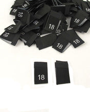 Load image into Gallery viewer, Black Size Pips Numbers
