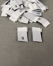 Load image into Gallery viewer, White Size Pips Numbers
