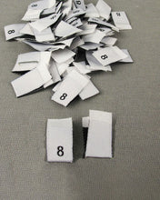 Load image into Gallery viewer, White Size Pips Numbers
